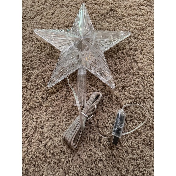Christmas Tree Topper, 9" Lighted Christmas Tree Topper Star KBG LED 20 Light Mo - Picture 9 of 9